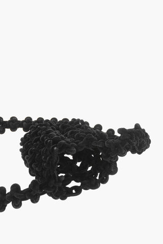 Geflochtene Velours-Tasche