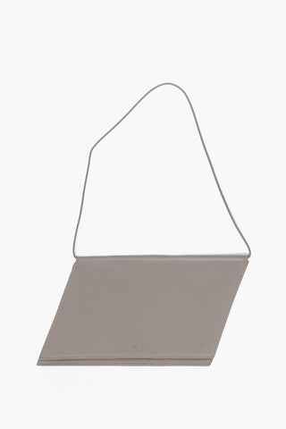 Solid-Color Square Leather Bag