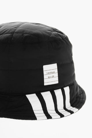 Quilted Bucket Hat with Contrast Details