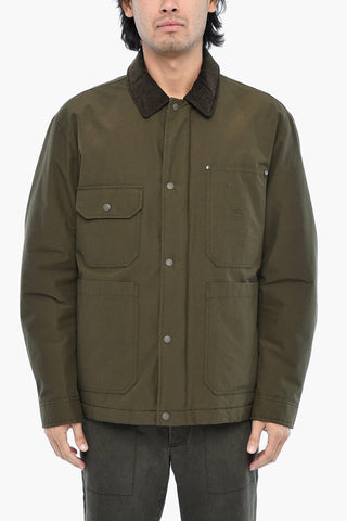 Padded Overshirt DUSTER WORK with Ribbed Collar
