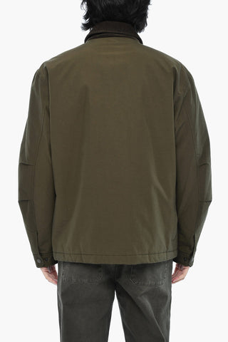 Padded Overshirt DUSTER WORK with Ribbed Collar