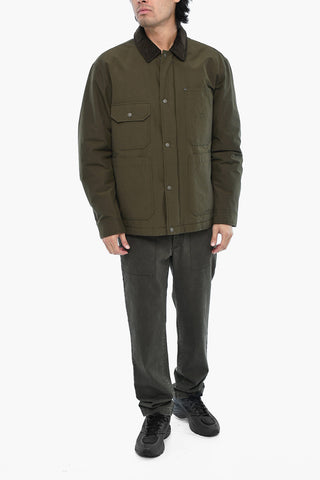 Padded Overshirt DUSTER WORK with Ribbed Collar