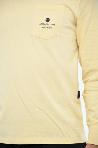 AIME' LEON DORE Long-Sleeve Crewneck T-Shirt with Back Print