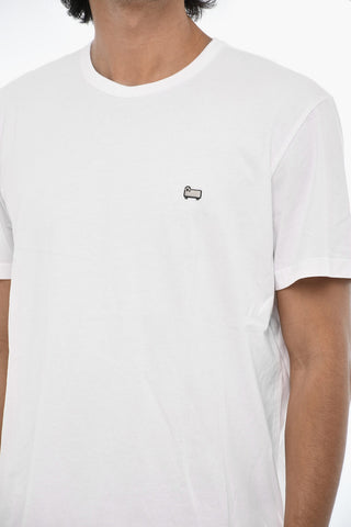 T-Shirt mit Rundhalsausschnitt SHEEP aus Baumwolle mit Monogramm-Stickerei