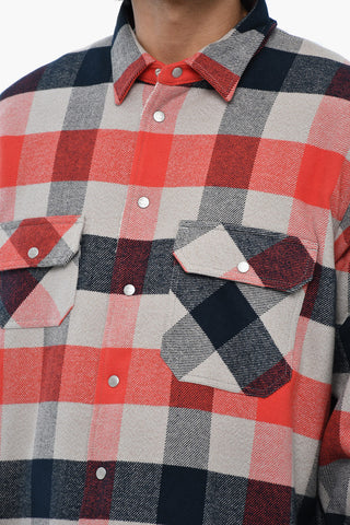 Padded Buffalo Check Overshirt RANCH with Snap Buttons
