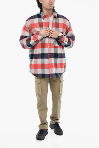 Padded Buffalo Check Overshirt RANCH with Snap Buttons