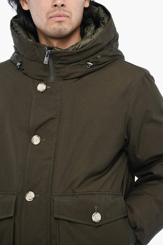 Cotton BYRD Down Jacket with Contrasting Buttons