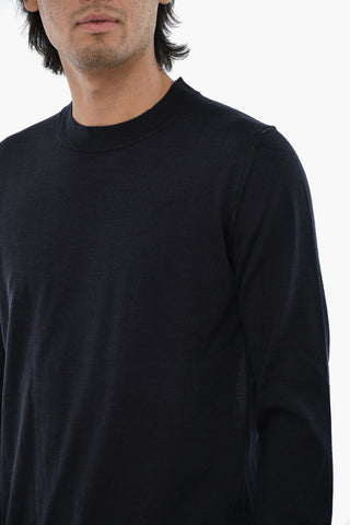 Virgin Wool Lightweight Crew-neck Sweater