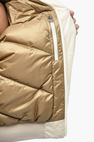 Cotton BYRD Down Jacket with Contrasting Buttons