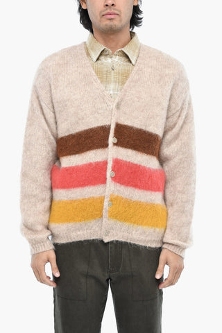 Cardigan in Misto Mohair con 4 Bottoni