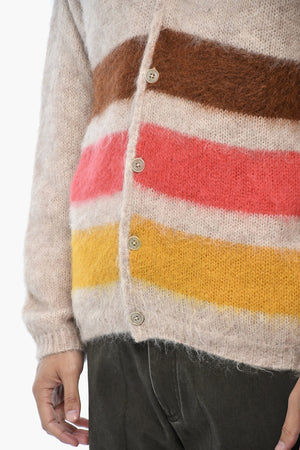 Cardigan in Misto Mohair con 4 Bottoni
