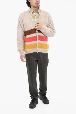 Cardigan in Misto Mohair con 4 Bottoni