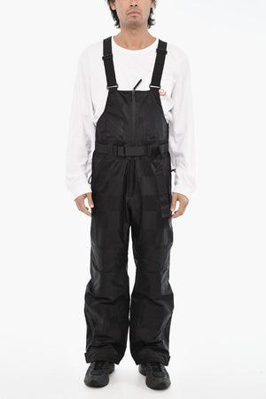 Gepolsterte Ski-Latzhose SHELTER mit Ton-in-Ton-Karo