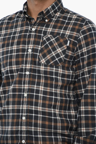 Camicia a Quadri Buffalo Button Down Con Taschino