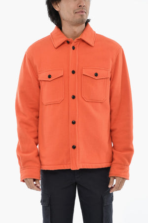 Overshirt in Lana Vergine e Nylon con Doppio Taschino