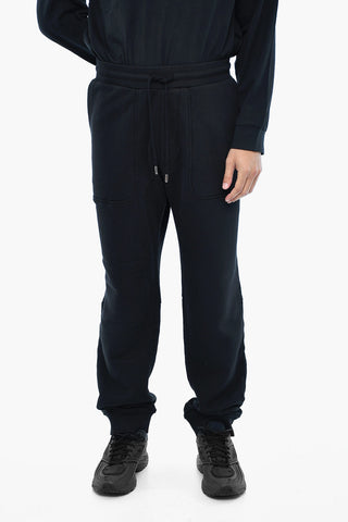 Joggers in Cotone Felpato con Maxi Tasche