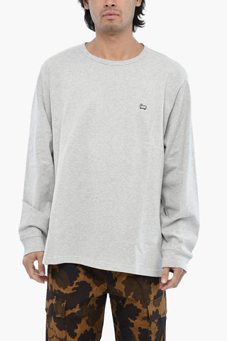 Cotton Lightweight  SHEEP Crew-Neck Sweatshirt with Monogram
