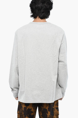 Cotton Lightweight  SHEEP Crew-Neck Sweatshirt with Monogram
