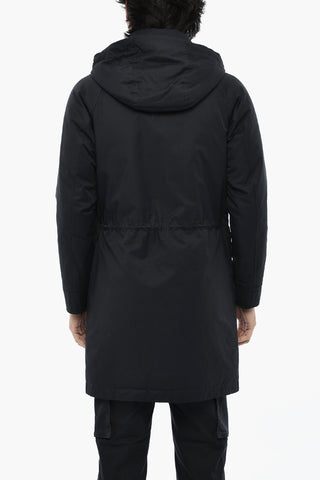 Puffer with Removable Hood and Logo Buttons