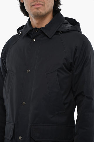 Puffer with Removable Hood and Logo Buttons