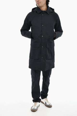 Puffer with Removable Hood and Logo Buttons