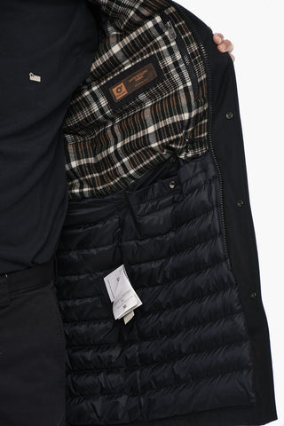 Puffer with Removable Hood and Logo Buttons