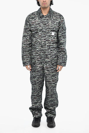 Gepolsterter Overall mit Camouflage-Muster