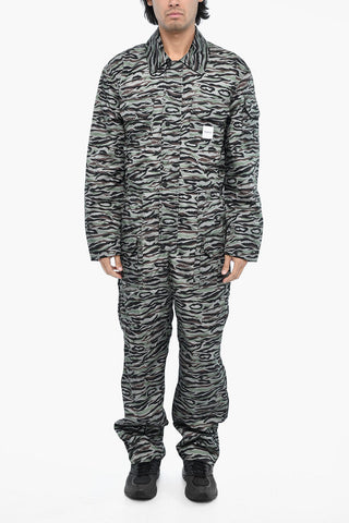 Gepolsterter Overall mit Camouflage-Muster