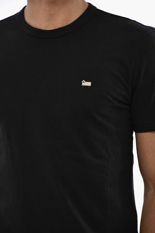 T-shirt Girocollo SHEEP in Cotone Con Ricamo Monogram