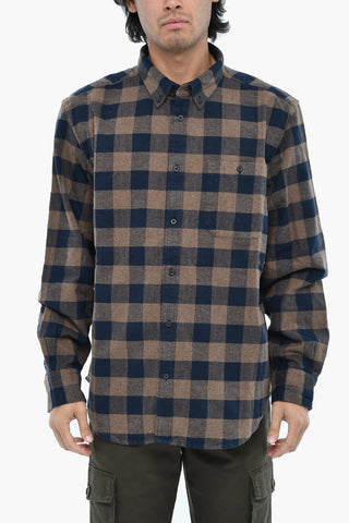 Camicia Button Down TROUT RUN a Quadri Buffalo con Taschino