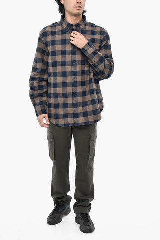 Camicia Button Down TROUT RUN a Quadri Buffalo con Taschino