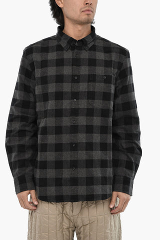 Camicia Button Down TROUT RUN a Quadri Buffalo con Taschino