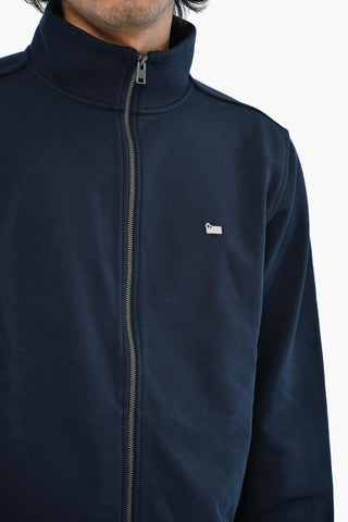 2Pockets Cotton Sweatshirt with Zip Closure