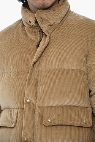 AIME' LEON DORE Corduroy Down Jacket with Snap Buttons
