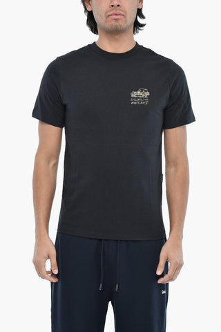 AIME' LEON DORE T-shirt Girocollo in Cotone con Logo Camouflage