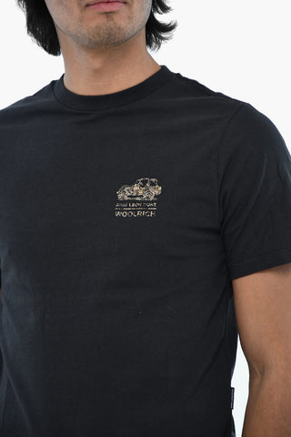 AIME' LEON DORE T-shirt Girocollo in Cotone con Logo Camouflage