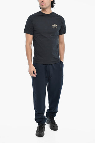 AIME' LEON DORE T-shirt Girocollo in Cotone con Logo Camouflage