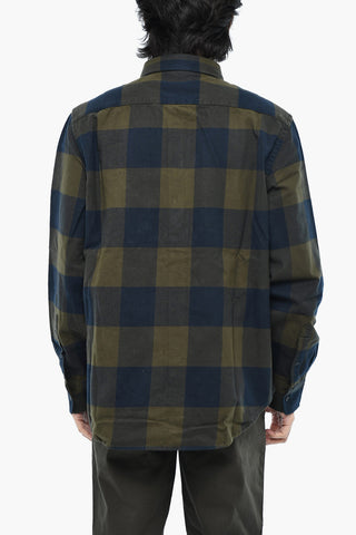 Buffalo Check Button Down Shirt with Breast Pocket