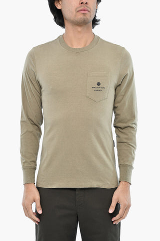 AIME' LEON DORE Long-Sleeve Crewneck T-Shirt with Back Print