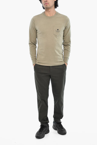 AIME' LEON DORE Long-Sleeve Crewneck T-Shirt with Back Print