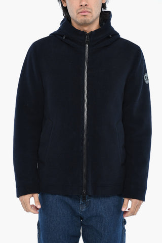 Gesteppte Daunenjacke PACIFIC aus Wolle und Nylon mit Kapuze