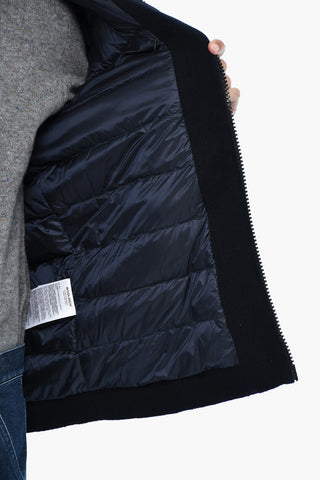 Gesteppte Daunenjacke PACIFIC aus Wolle und Nylon mit Kapuze