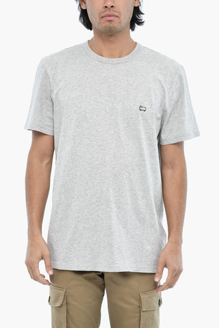 Cotton Crew-Neck T-Shirt SHEEP With Monogram Embroidery