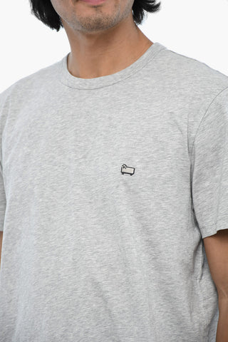 Cotton Crew-Neck T-Shirt SHEEP With Monogram Embroidery