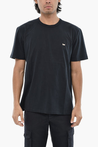 Cotton SHEEP Crew-Neck T-shirt with Embroidery Monogram