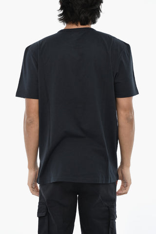 Cotton SHEEP Crew-Neck T-shirt with Embroidery Monogram