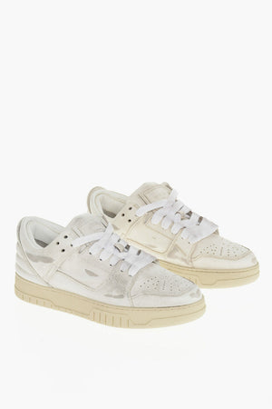 Sneakers Mid SKATE DIRTY in Pelle Effetto Vissuto