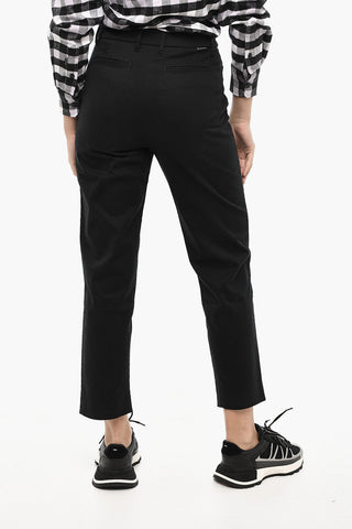 Twill-Chinohose mit regulärer Taille