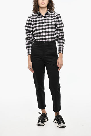 Twill-Chinohose mit regulärer Taille