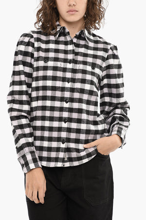 버팔로 체크 셔츠 더블 포켓